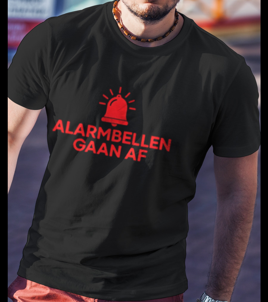 Alarmbellen Gaan Af Bell Symbol Alert T-Shirt