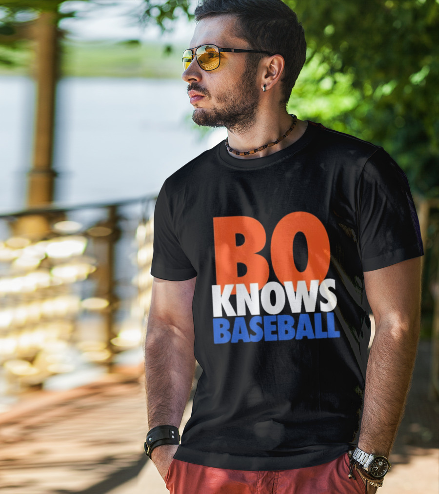 Bo Knows Baseball Retro Sports T-Shirt