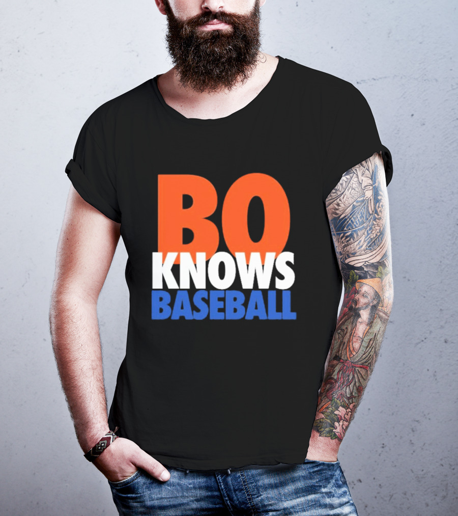 Bo Knows Baseball Retro Sports T-Shirt