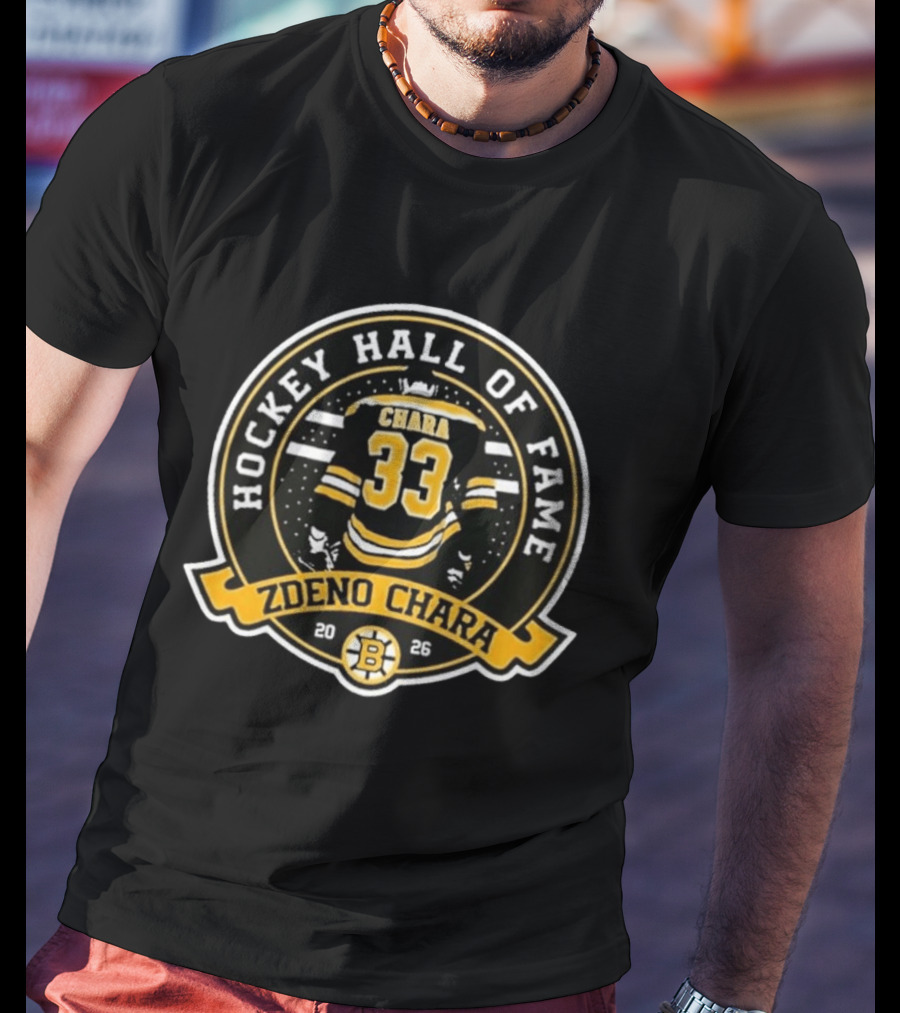 Hockey Hall Of Fame Zdeno Chara 33 Boston Bruins 2026 T-Shirt