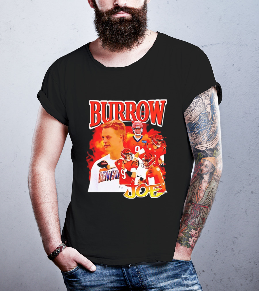 Burrow Joe 9 Cincinnati Bengals Football Star Blazing T-Shirt