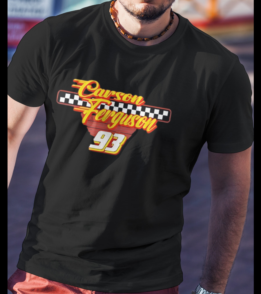 Carson Ferguson 93 Racing Checkered Flag T-Shirt