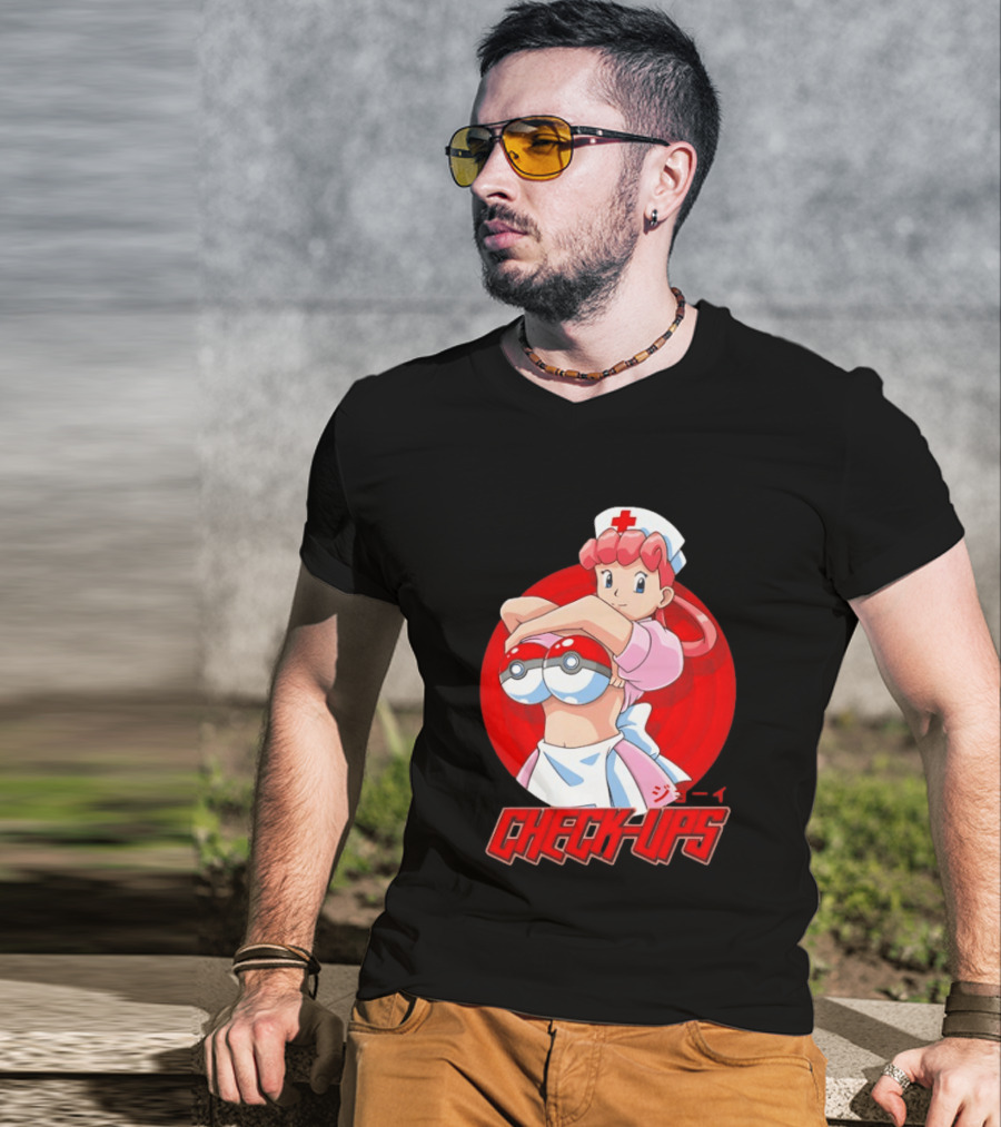 Check Ups Nurse Joy Pokeball Nurse T-Shirt