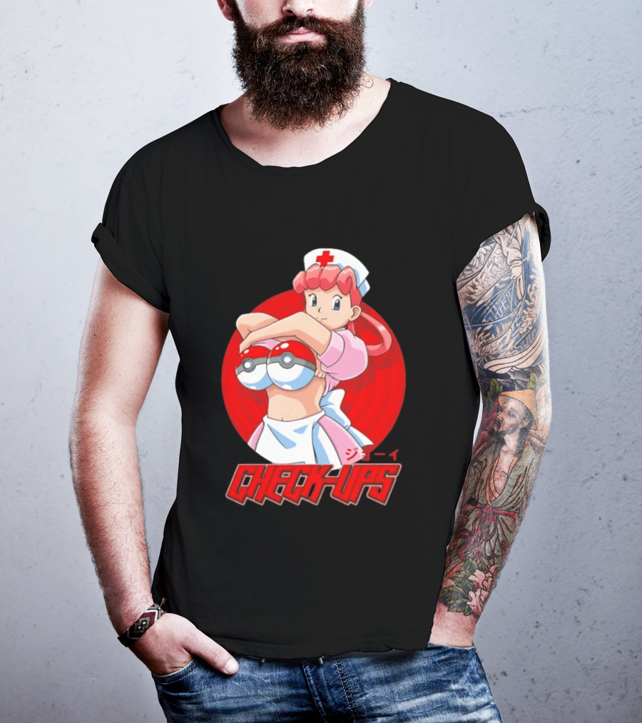 Check Ups Nurse Joy Pokeball Nurse T-Shirt