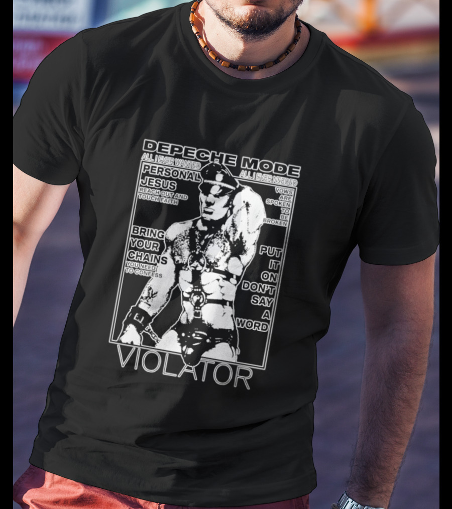 Depeche Mode Violator Personal Jesus Bring Your Chains Put It On Don't Say A Word T-Shirt