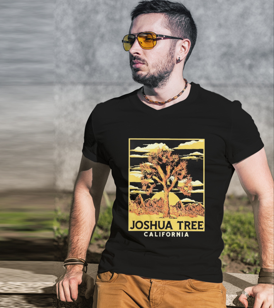 Joshua Tree California Desert Sunset Scenery T-Shirt