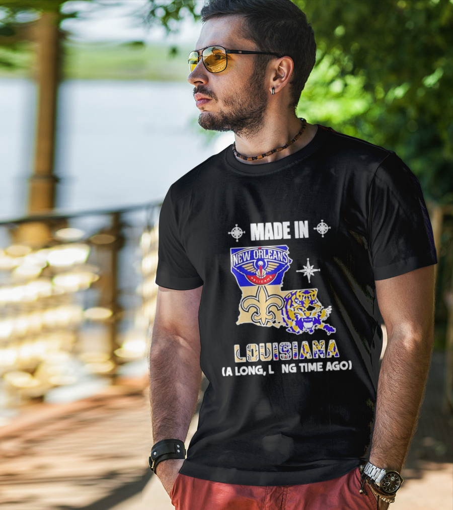 New Orleans Pelicans And Louisiana State Mashup A Long Long Time Ago T-Shirt