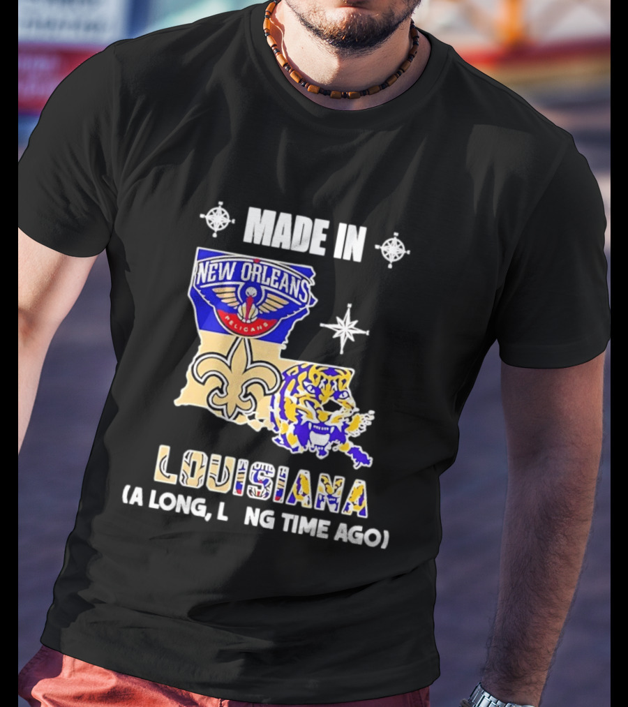 New Orleans Pelicans And Louisiana State Mashup A Long Long Time Ago T-Shirt