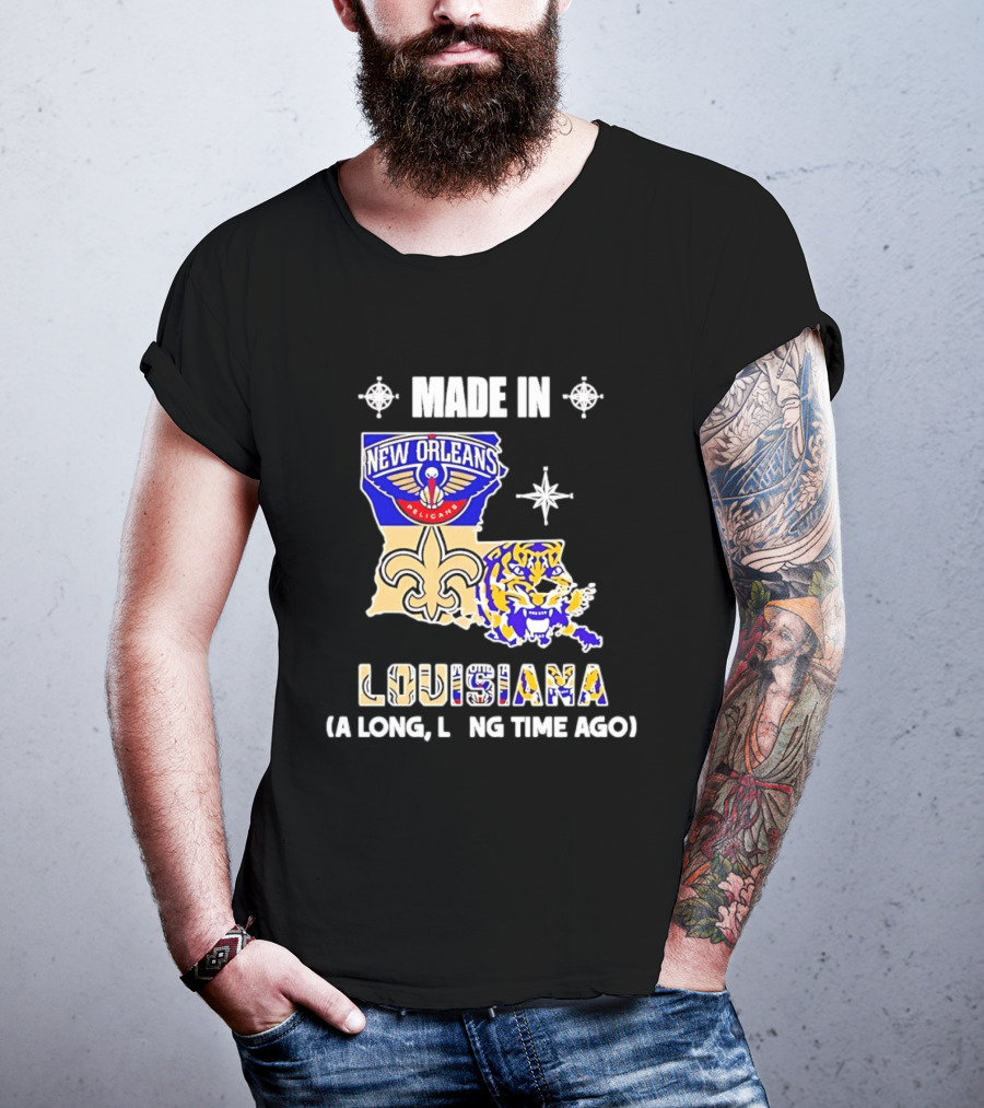 New Orleans Pelicans And Louisiana State Mashup A Long Long Time Ago T-Shirt