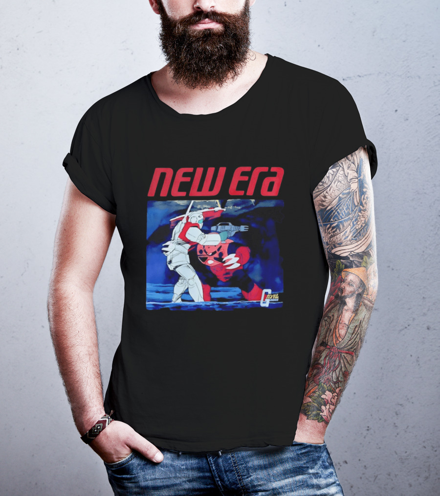 New Era Gundam 1979 Anime Battle Scene T-Shirt