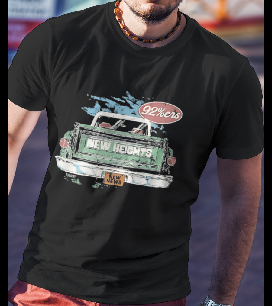 New Heights 92 Percenters Truck Vintage Style New News T-Shirt