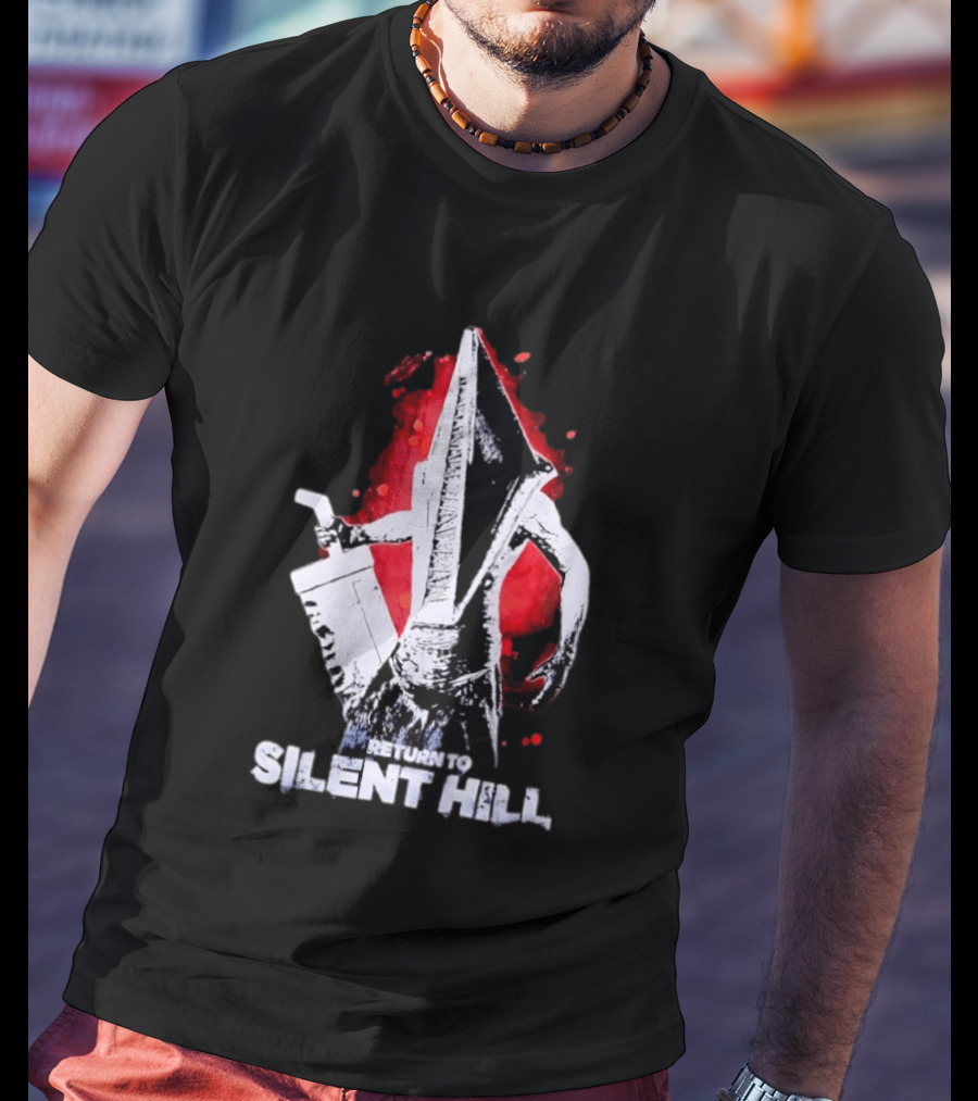 Return To Silent Hill Pyramid Head Iconic Horror T-Shirt
