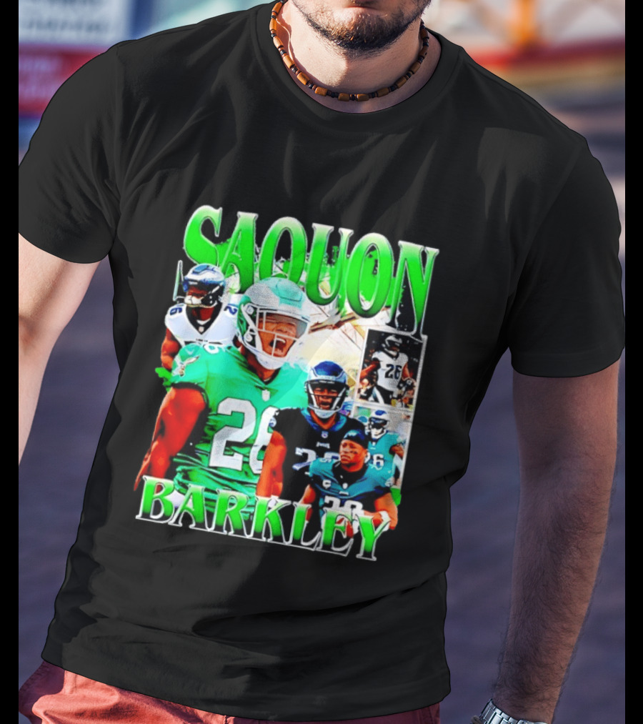 Saquon Barkley 26 Philadelphia Eagles NFL Football 2026 T-Shirt