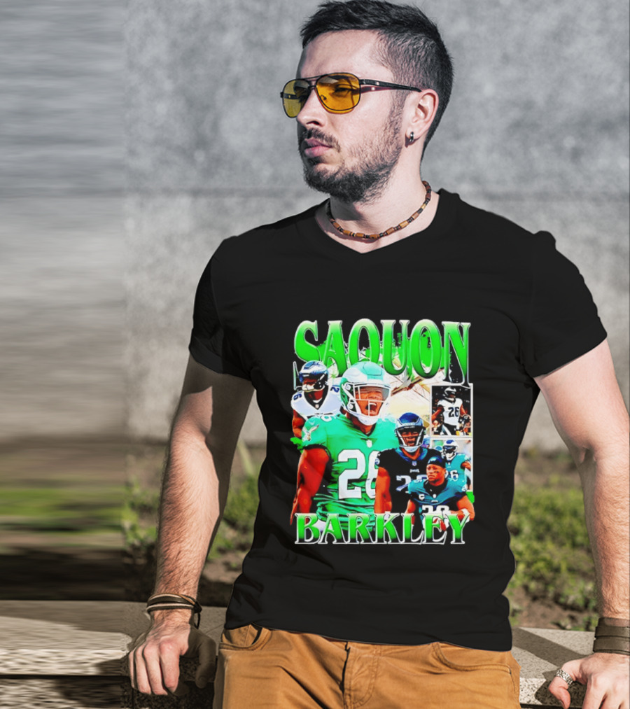 Saquon Barkley 26 Philadelphia Eagles NFL Football 2026 T-Shirt