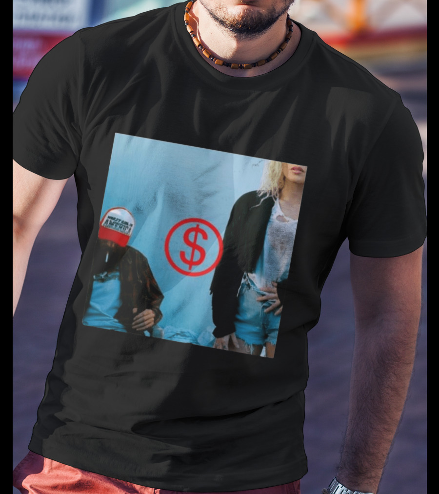 Slayyyter Worst Girl In America Vinyl CD Album Cover Red Dollar T-Shirt