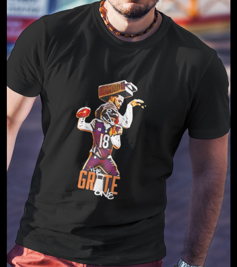 The Grate One Caleb Williams Chicago Bears Football T-Shirt