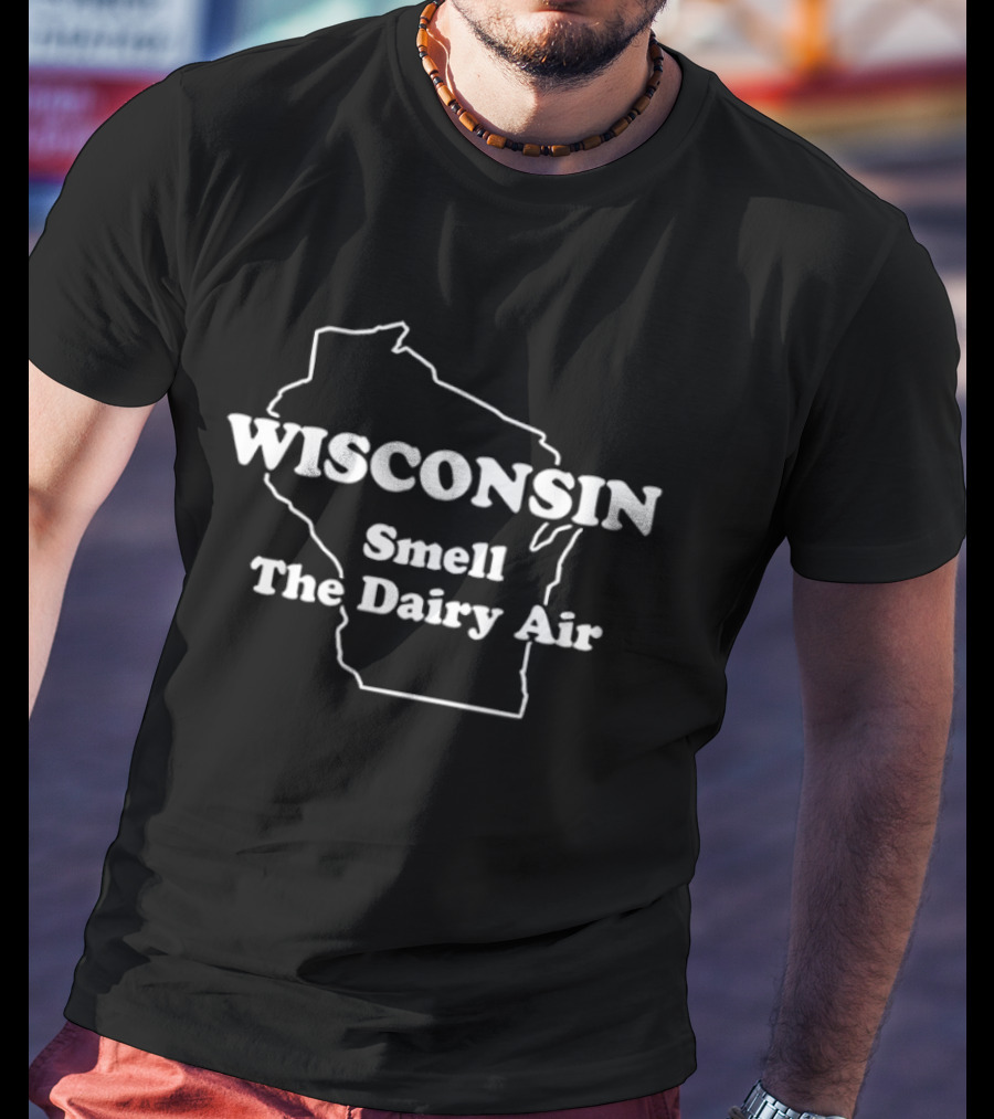 The Wire Herc Wisconsin Smell The Dairy Air Map T-Shirt