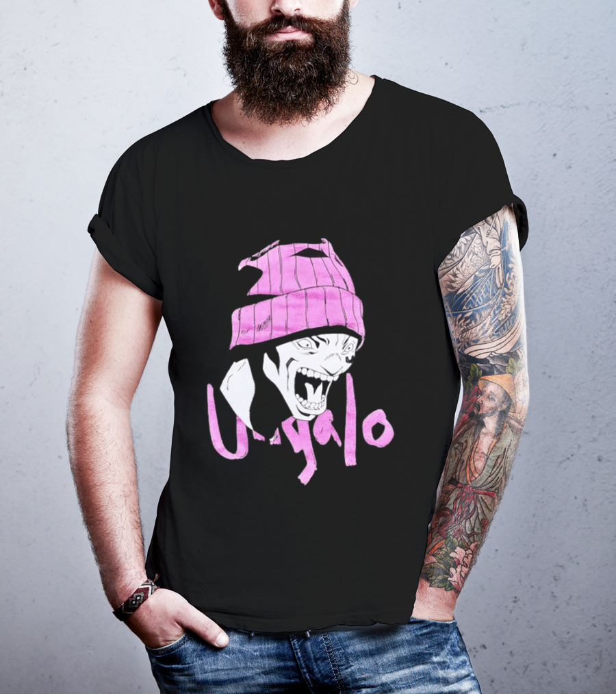 Ungalo JoJo's Bizarre Adventure Stone Ocean Pink Hat Manga T-Shirt