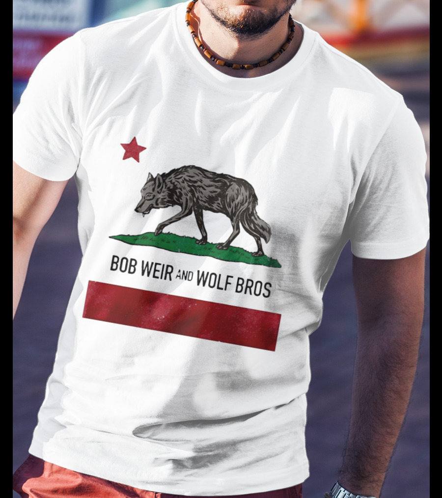 Bob Weir And Wolf Bros California Republic Wolf Star T-Shirt