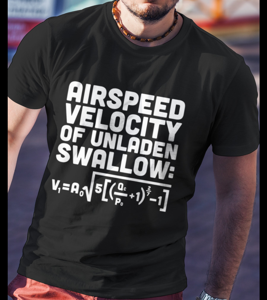 Airspeed Velocity Of Unladen Swallow T-Shirt