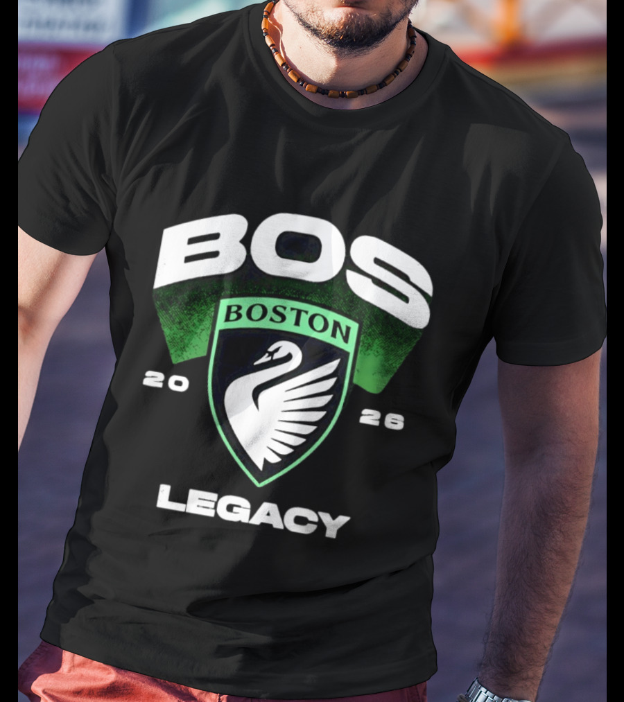 Boston Legacy FC BOS Swan Emblem 2026 T-Shirt