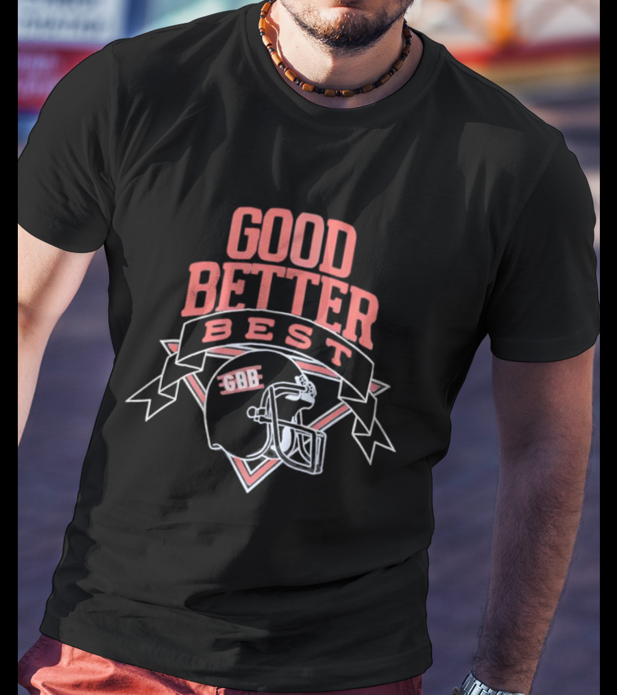 Chicago Bears Good Better Best SGR Helmet T-Shirt