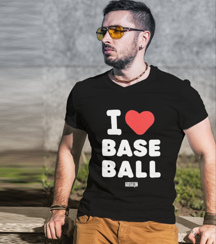 I Heart Baseball Classic Sports Fan T-Shirt