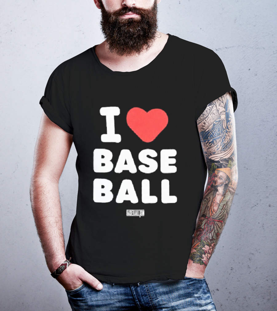 I Heart Baseball Classic Sports Fan T-Shirt