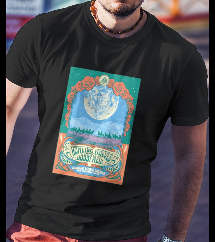 Grahame Lesh And Friends Howling Wolves Tribute To Bobby Weir San Francisco Jan 17 2026 T-Shirt