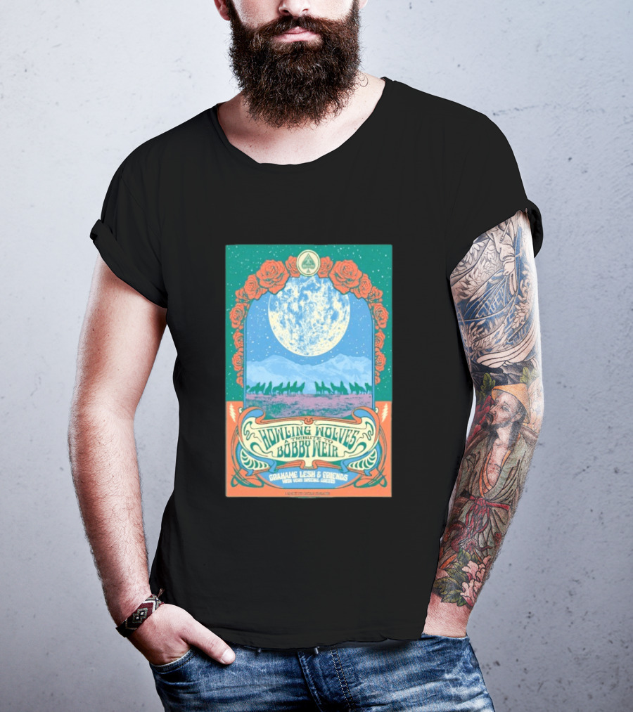 Grahame Lesh And Friends Howling Wolves Tribute To Bobby Weir San Francisco Jan 17 2026 T-Shirt