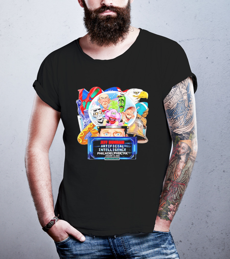 Jeff Dunham Artificial Intelligence Philadelphia PA January 2026 T-Shirt