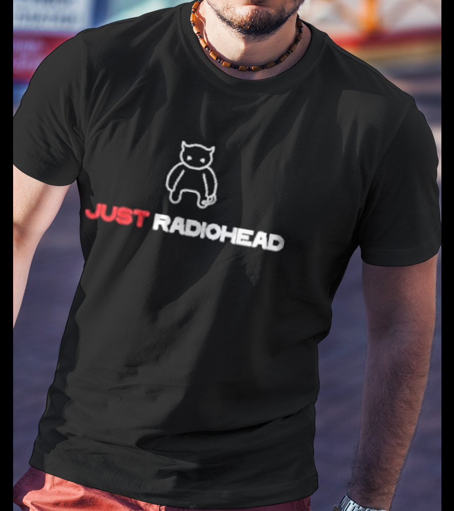 JUST RADIOHEAD Bear Drawing T-Shirt
