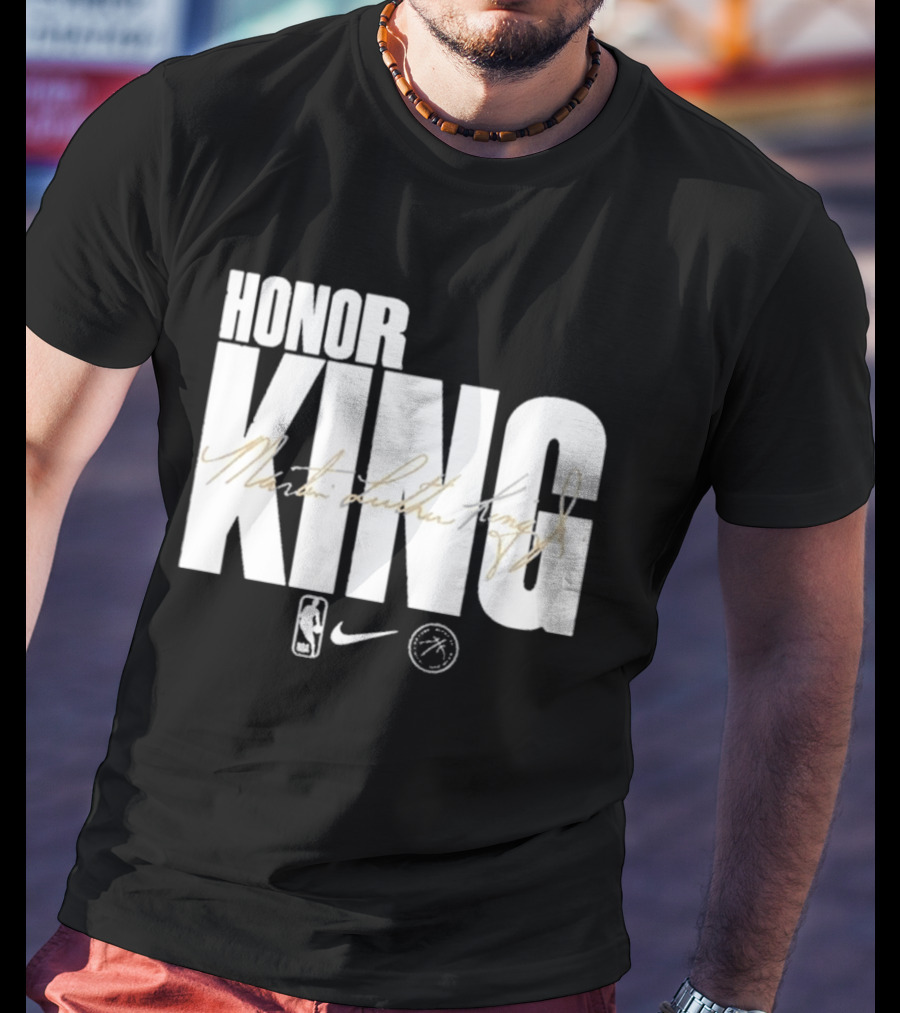 Honor King Martin Luther King Jr NBA Nike Los Angeles Lakers T-Shirt