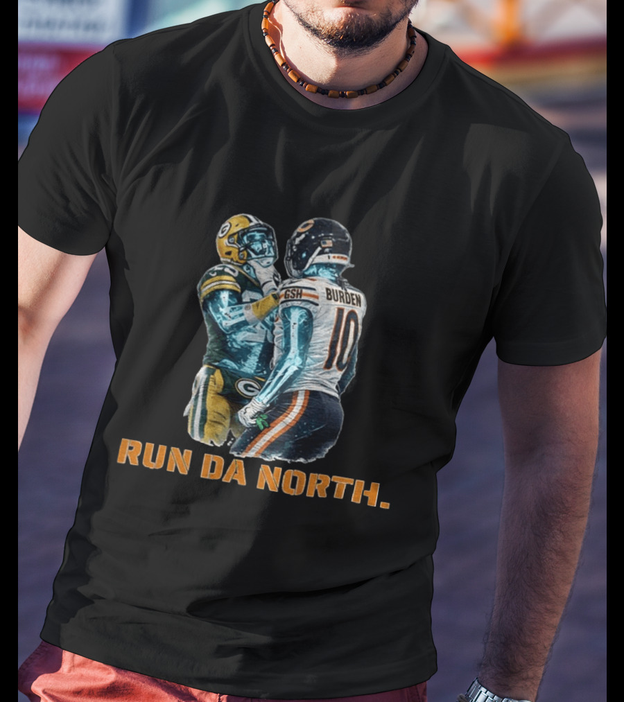 Bears Vs Packers Run Da North Luther Burden Keisean Nixon Football Clash T-Shirt