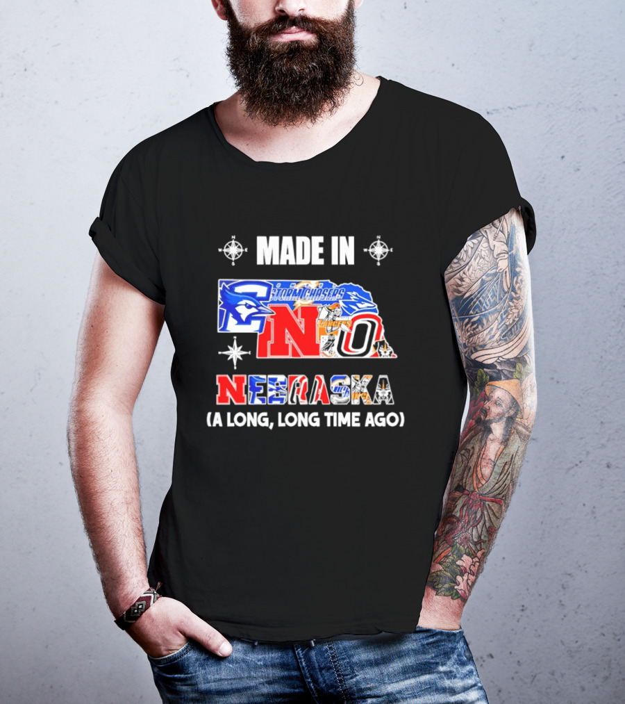 Made In Nebraska Long Time Ago College Sports State T-Shirt