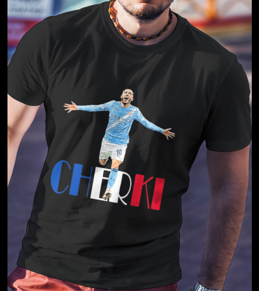 Rayan Cherki 10 Manchester City Etihad Airways T-Shirt