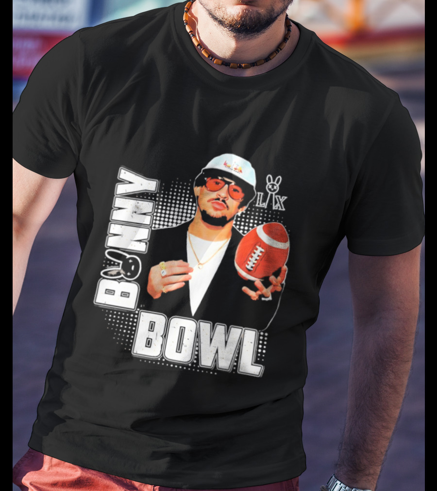 Bad Bunny Team Benito Super Bowl LIX Football Fun Wear T-Shirt