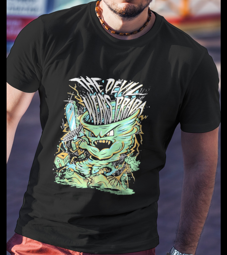 The Devil Wears Prada Brutal Chainsaw Creature T-Shirt