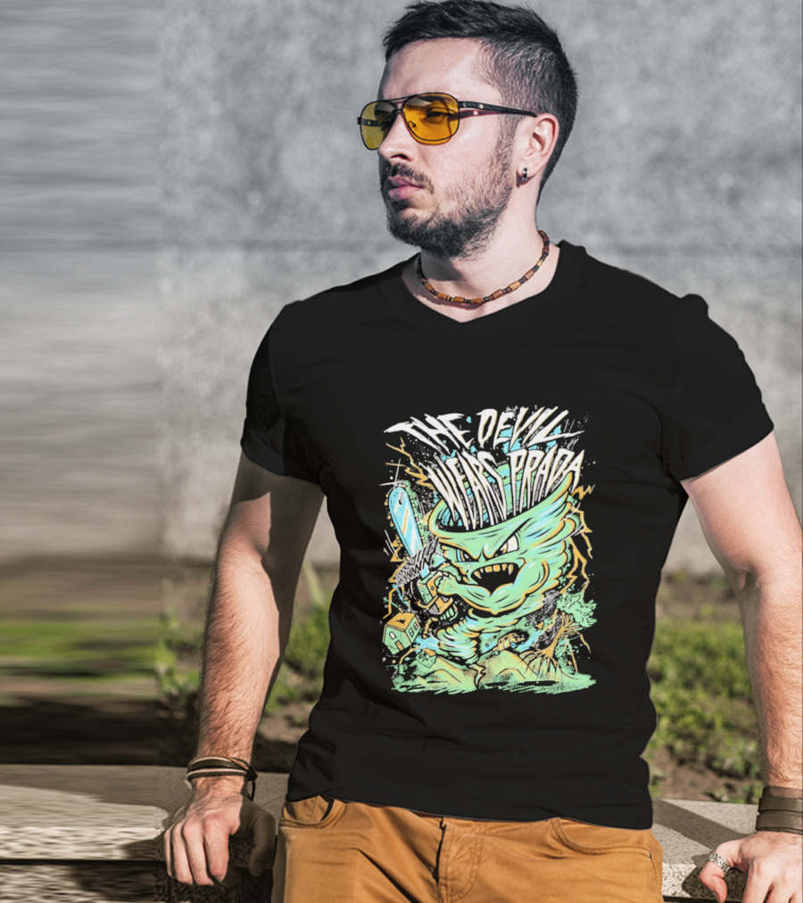 The Devil Wears Prada Brutal Chainsaw Creature T-Shirt