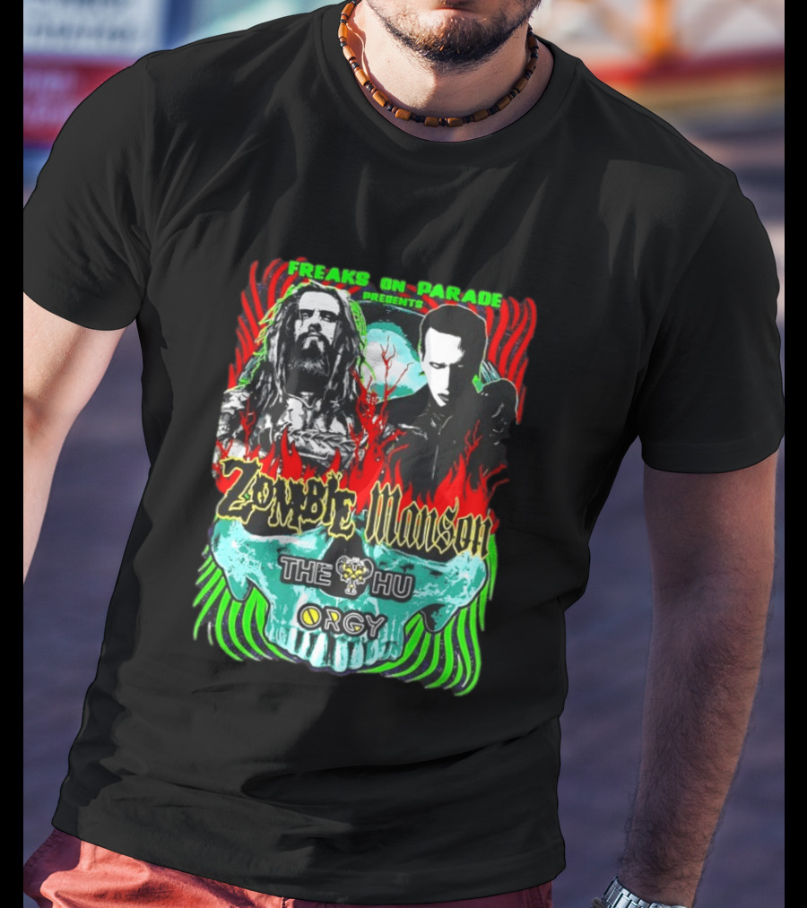 Freaks On Parade Presents Zombie Manson The HU Orgy 2026 Summer Tour T-Shirt