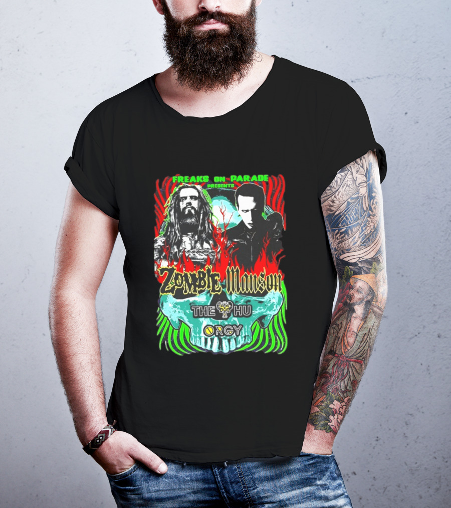 Freaks On Parade Presents Zombie Manson The HU Orgy 2026 Summer Tour T-Shirt