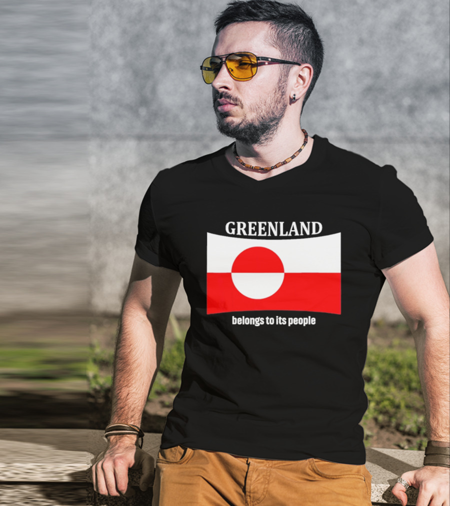 Greenland Flag Symbolizes Independence And Belonging To Its People T-Shirt