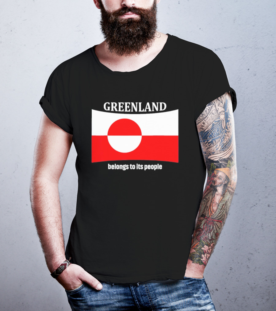 Greenland Flag Symbolizes Independence And Belonging To Its People T-Shirt