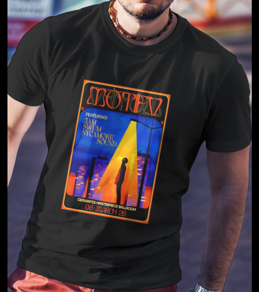 Motifv Featuring 5AM SWUM Sycamore Sound Cervantes' Masterpiece Ballroom March 6 2026 T-Shirt