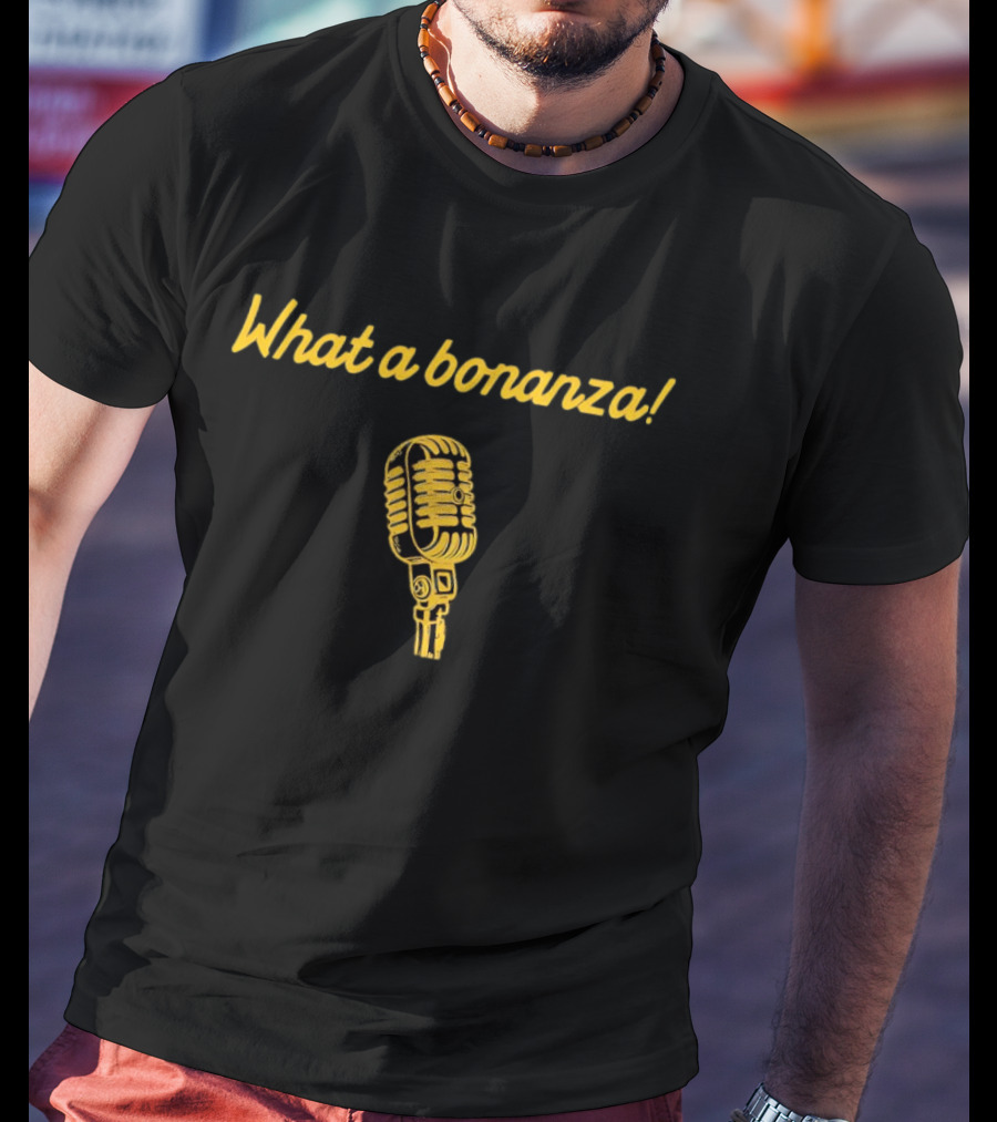 What A Bonanza California Golden Bears Microphone T-Shirt