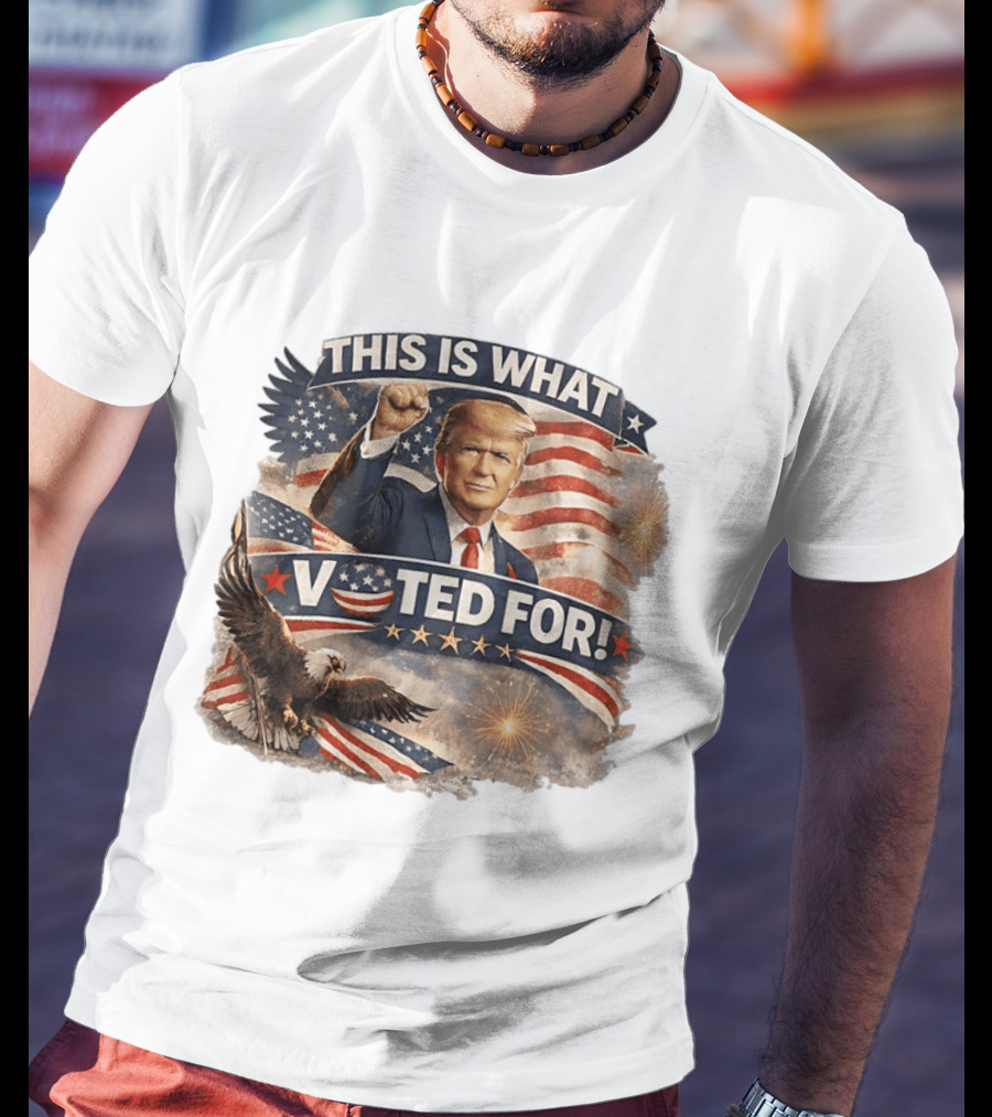 This Is What I Voted For Trump Eagle American Flag T-Shirt