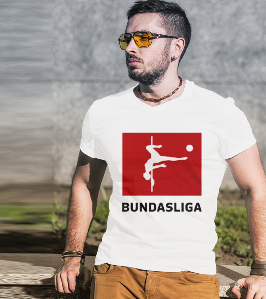 CA$HANOVA BULHAR BUNDASLIGA Parody Soccer Pole Dance Icon Red T-Shirt
