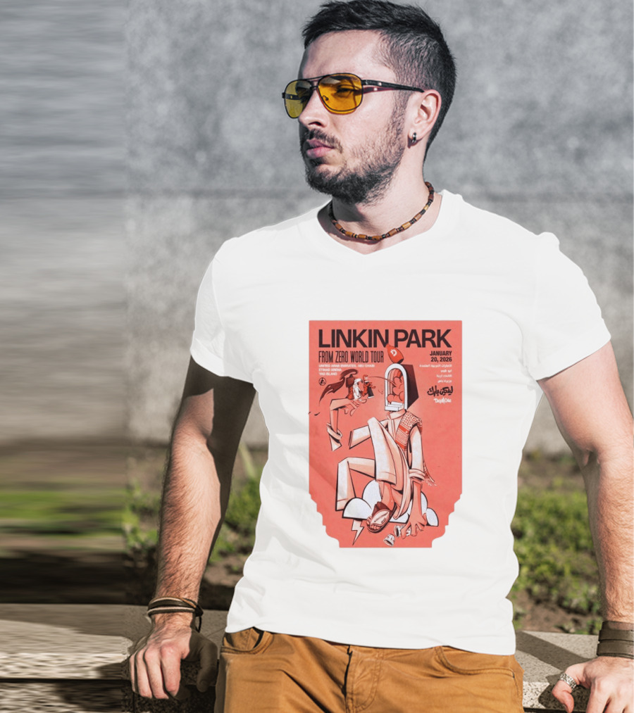 Linkin Park From Zero World Tour Yas Island January 20 2026 T-Shirt