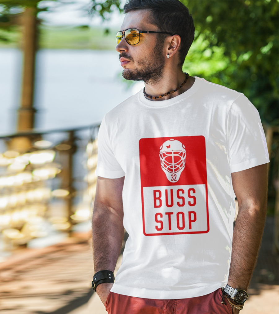 Carolina Hurricanes Buss Stop 32 Mask T-Shirt