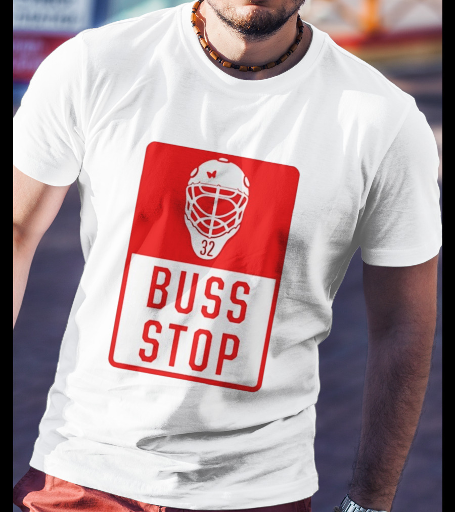Carolina Hurricanes Buss Stop 32 Mask T-Shirt